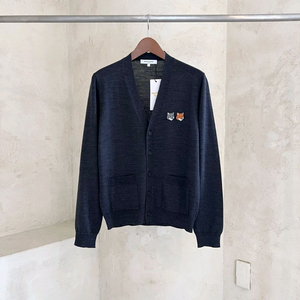 메종키츠네 더블폭스헤드 레귤러 V넥 가디건