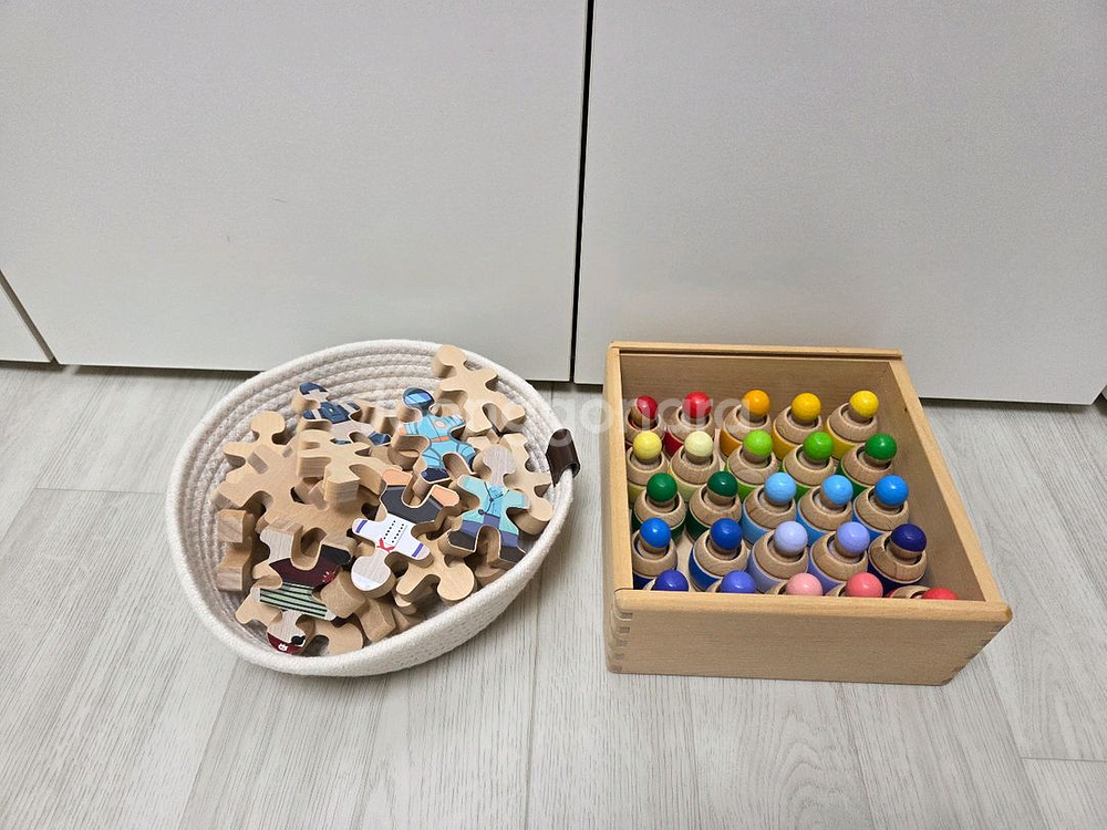 그랜토이즈 통속 난쟁이 플록맨 발도르프 원목장난감--0