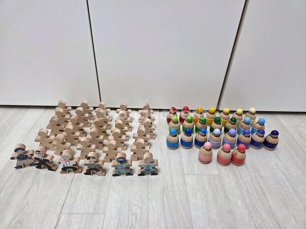 그랜토이즈 통속 난쟁이 플록맨 발도르프 원목장난감--2