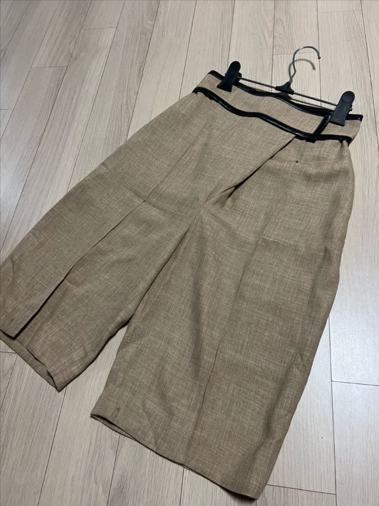 레디투웨어 R2W 벨크로 크롭 트라우저 린넨 팬츠 반바지 버뮤다 올드셀린 레투 이미지