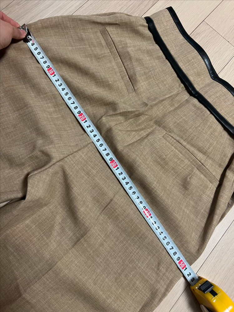 레디투웨어 R2W 벨크로 크롭 트라우저 린넨 팬츠 반바지 버뮤다 올드셀린 레투 이미지