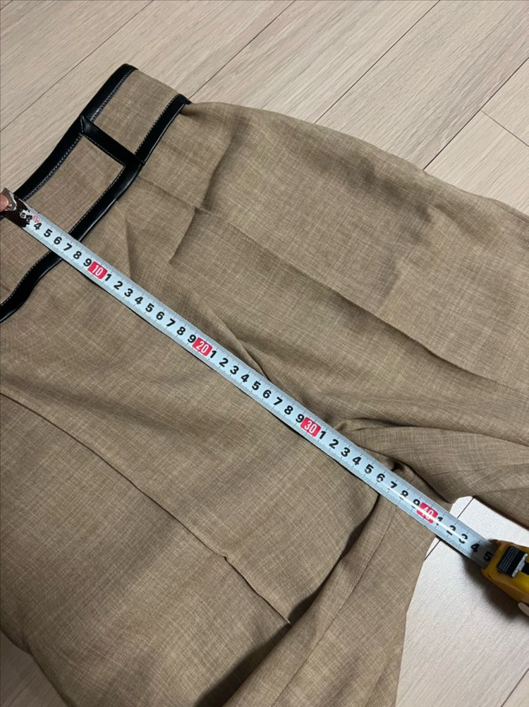 레디투웨어 R2W 벨크로 크롭 트라우저 린넨 팬츠 반바지 버뮤다 올드셀린 레투 이미지