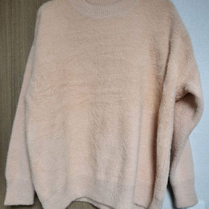 앙고라퍼 살구핑크 니트