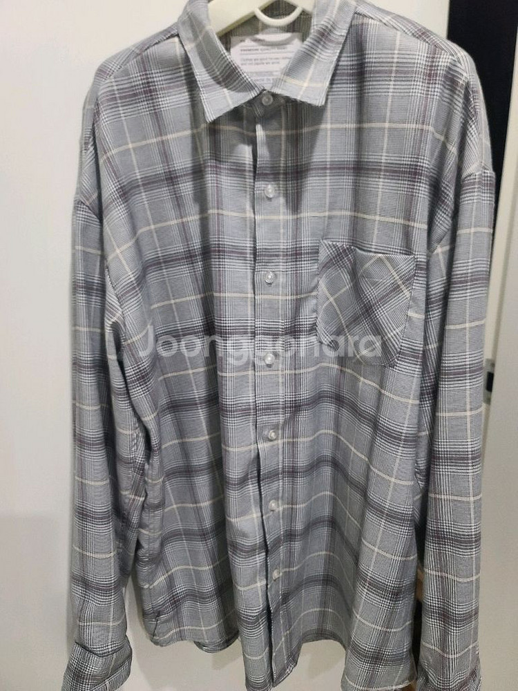 프리미엄 체크 셔츠--0