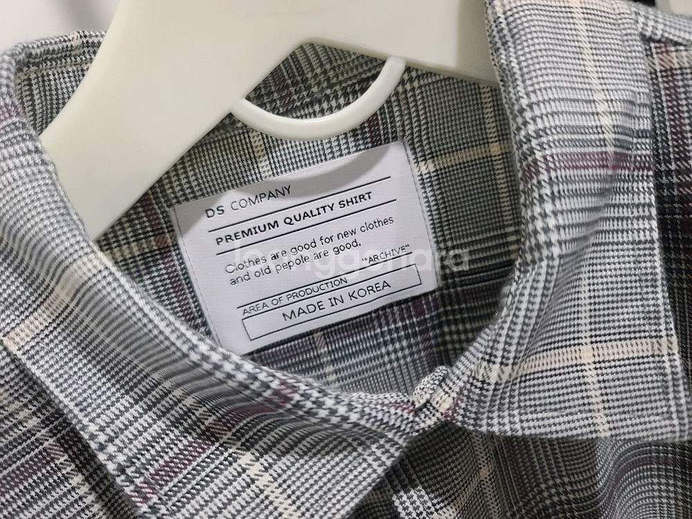 프리미엄 체크 셔츠--1
