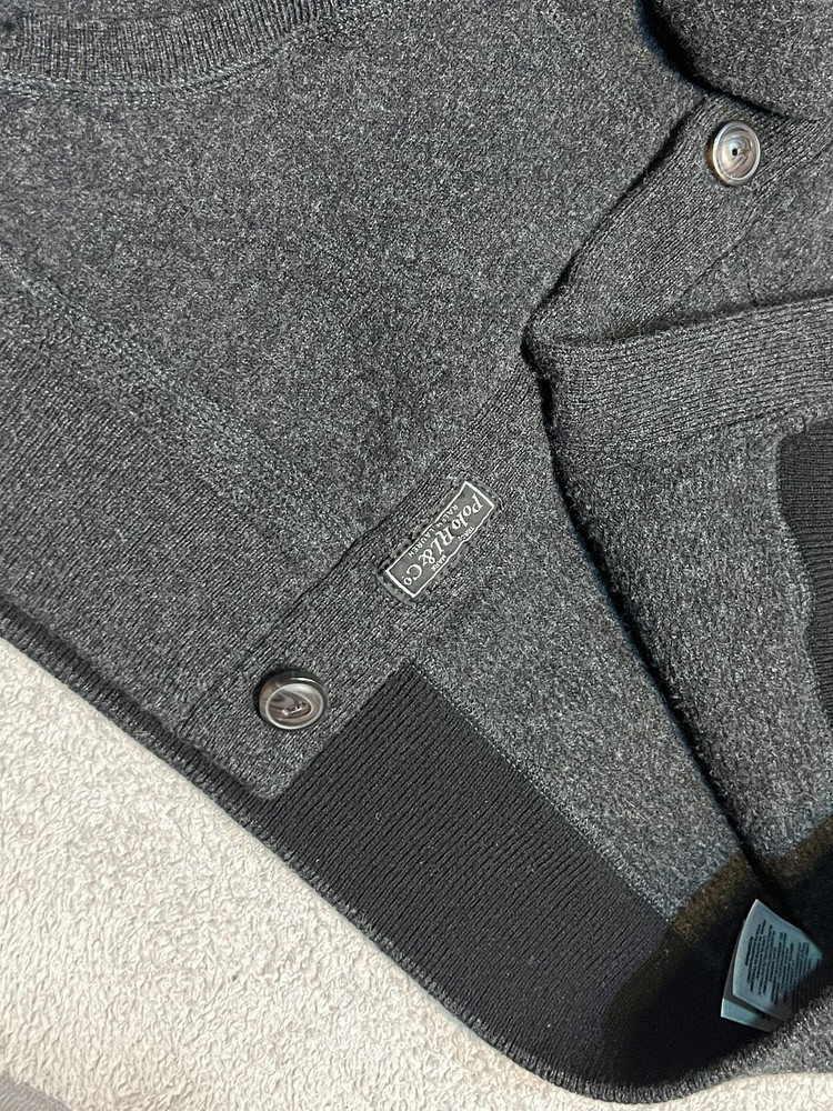 L 폴로 랄프로렌 레터맨 P로고 숄카라 가디건 이미지