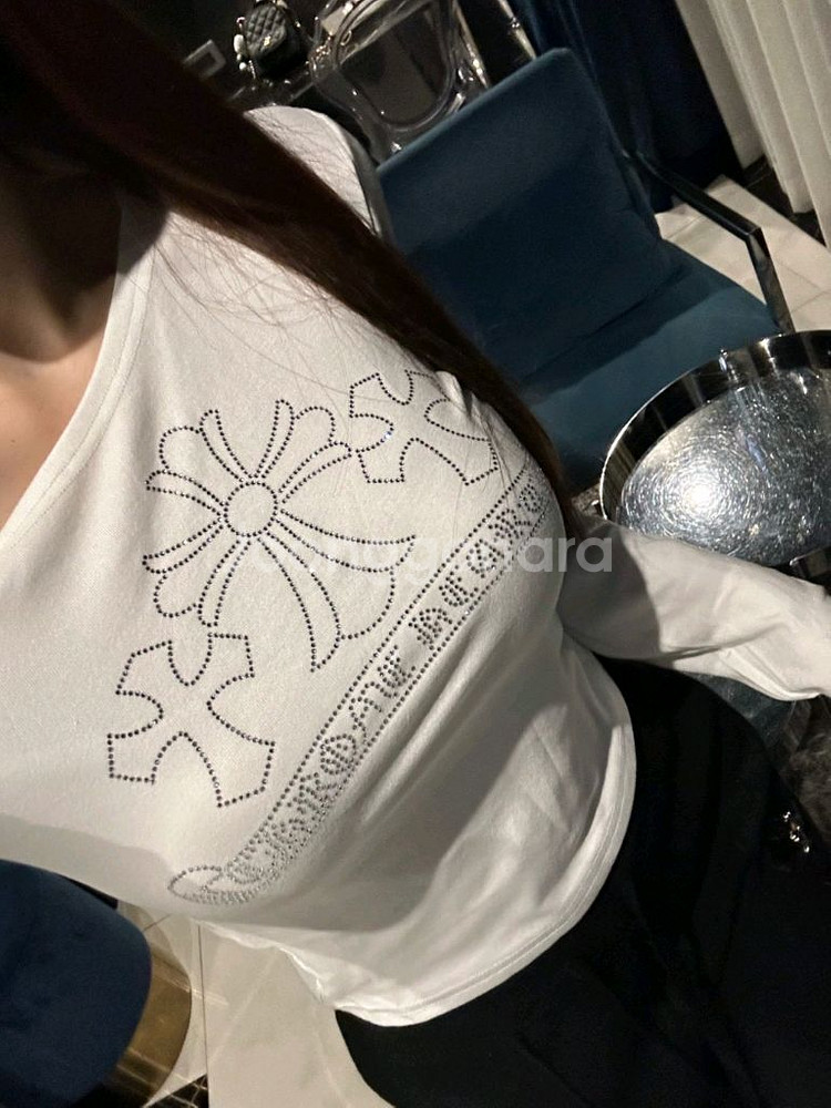 수입의류 연말룩 긴팔티 십자가 큐빅티셔츠 (새상품)--5