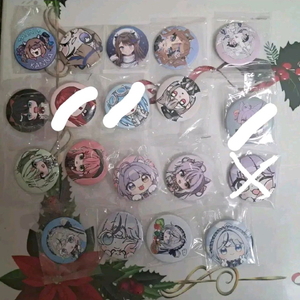 스텔라이브 칸나 유니 히나 마시로 시부키 린 나나 리코 캔뱃지