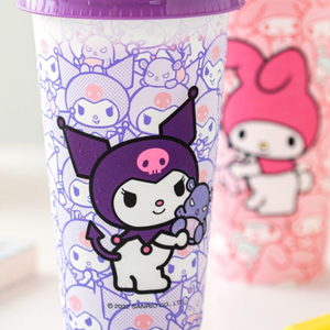 산리오 쿠로미 컬러체인지 리유저블 콜드컵