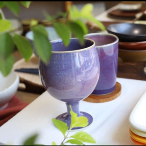 (미사용)수제 도자기 와인잔(컵)