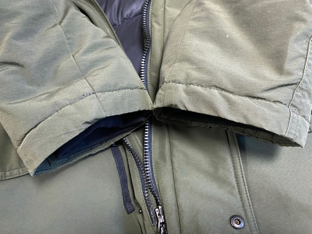 Bean Pole. 빈폴 BA-2구스다운 야상 패딩. 100사이즈. 카키색. 이미지