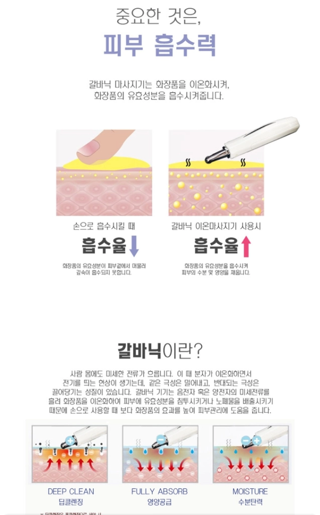갈바닉 이온 마사지기 리프팅효과 V라인 얼굴붓기제거 이미지