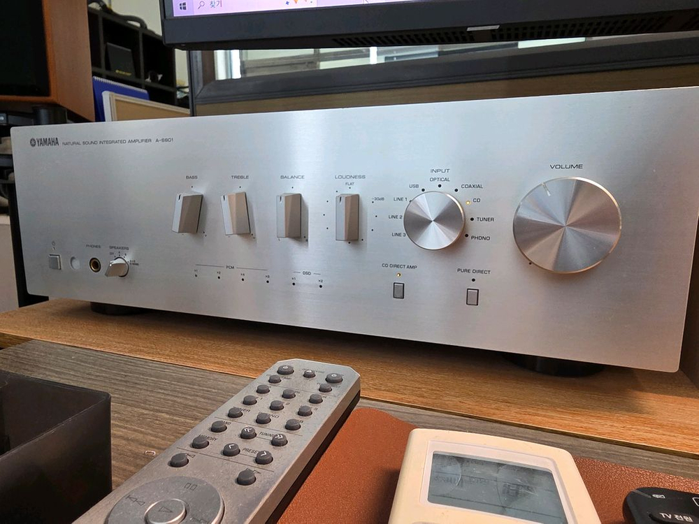 야마하 A-S801 인티 앰프 팝니다--1