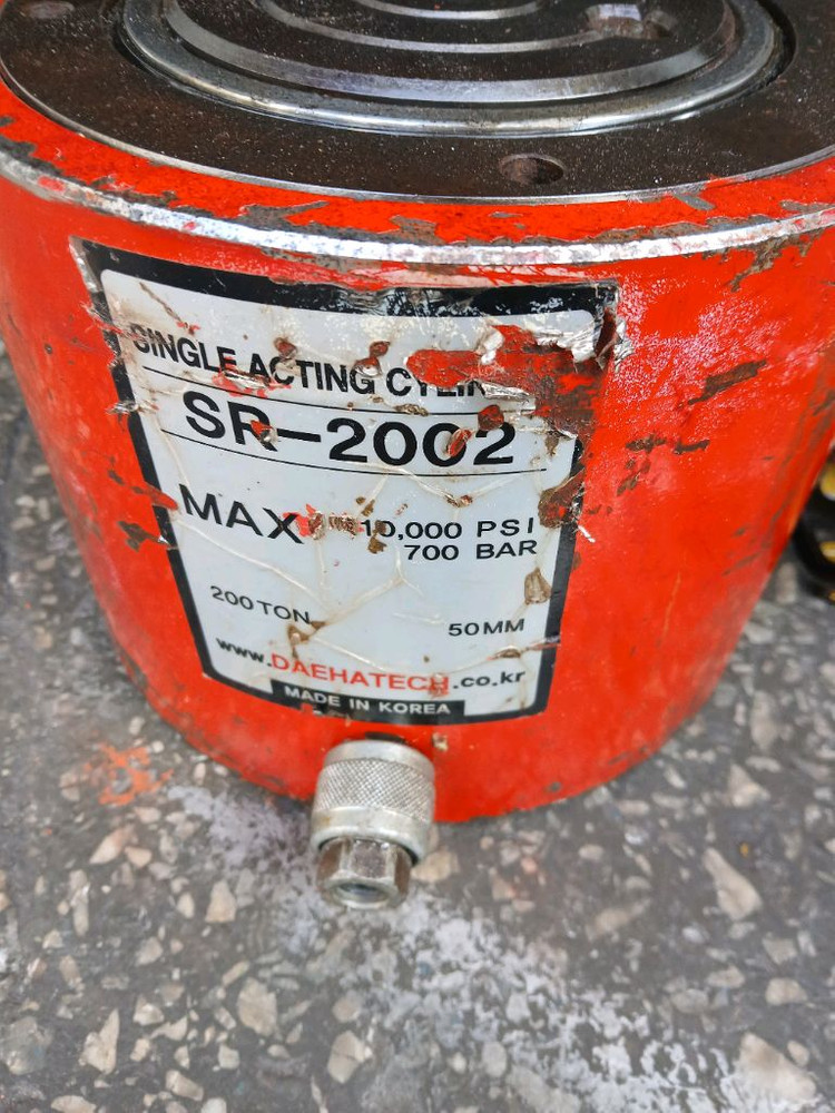 유압펌프+유압램200톤 이미지