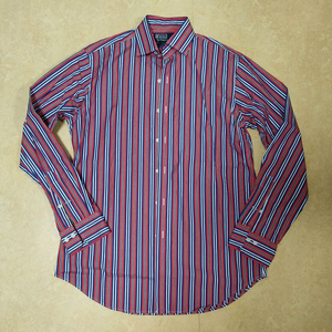 105 폴로 랄프로렌 린넨 인디고 스트라이프 패턴 아르헨티나탱고 땅고 셔츠