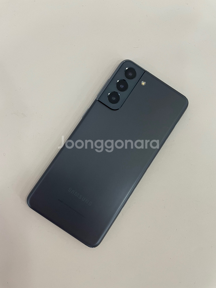 갤럭시 S21 블랙 무잔상 S급 중고폰공기계--0