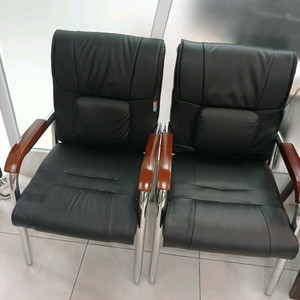가죽 회의용 의자 세트
