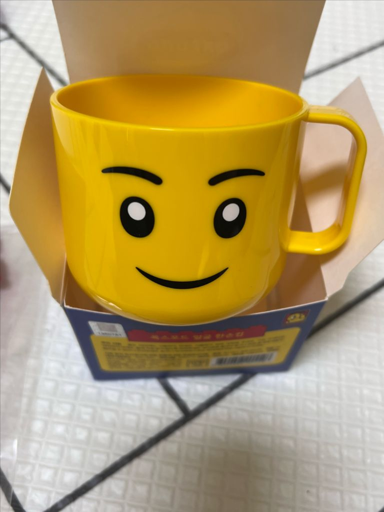 옥스포드 얼굴컵 & 스푼포크 세트 새상품 이미지