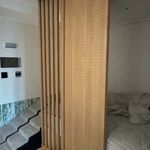 우드 가벽/ 파티션/ 원목 타공판 가벽/타공가벽