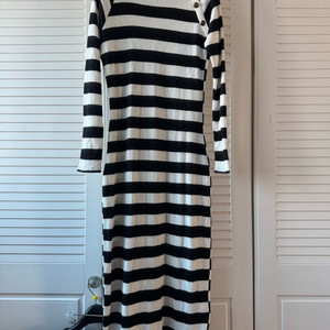 자라 스트라이프 니트 롱원피스
