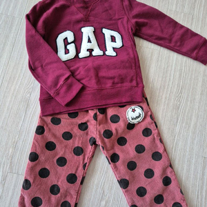 여아옷 110호ㅡ여아옷 120호, 기모 상하복,