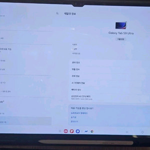 갤럭시탭 s9 울트라 S급 wifi 256 + 정품캐이스