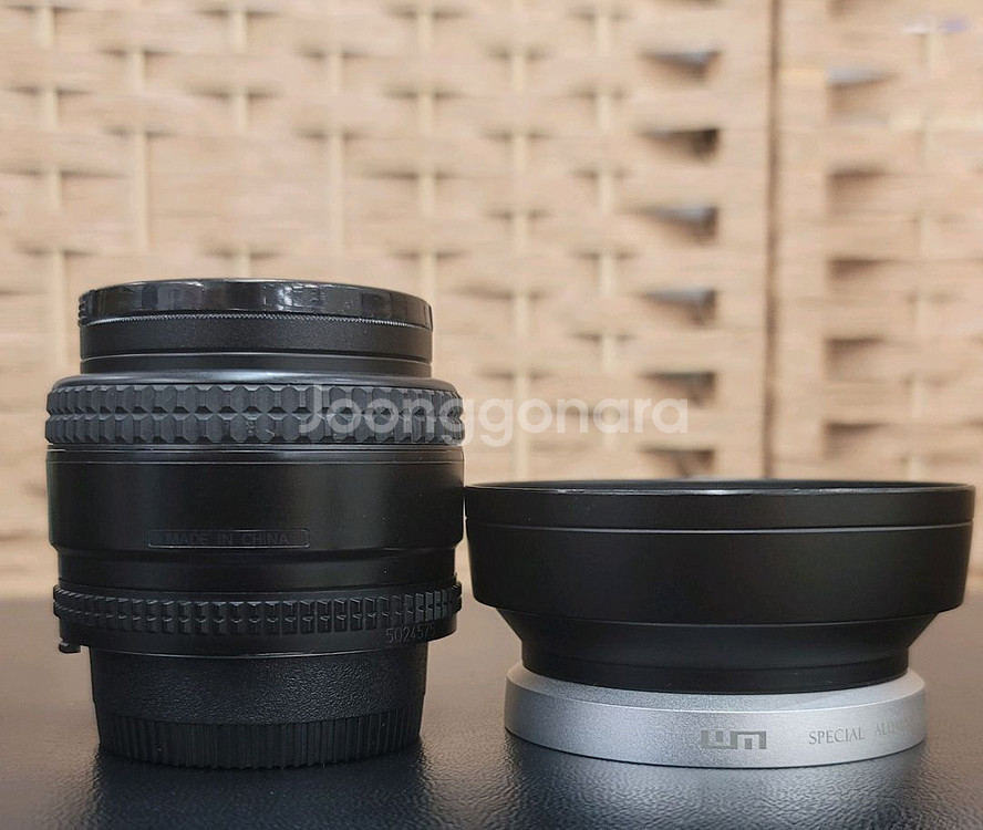 니콘/정품 af 50mm f1.4d +림즈후드--3