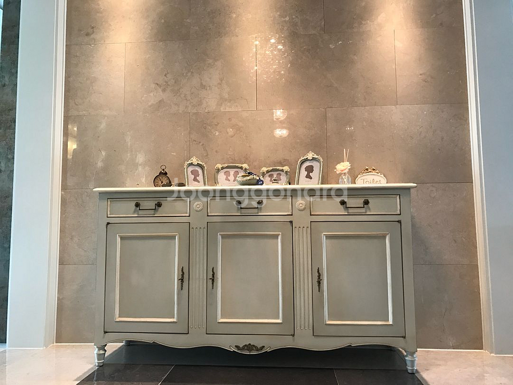 마넬 몽티니 앤틱 빈티지 콘솔 서랍장/장식장--0