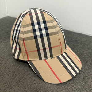 버버리 키즈 체크 캡모자