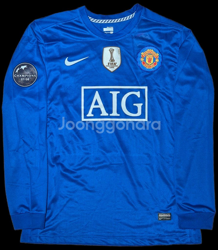 08 09 맨유 써드 호날두 긴팔유니폼 L 레플리카--1