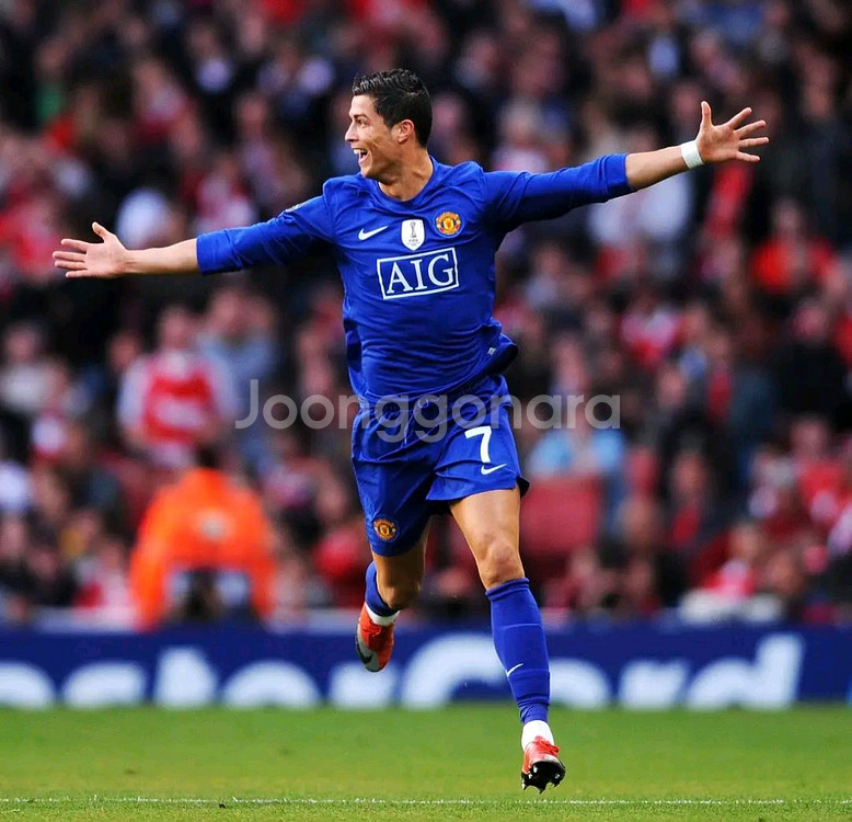 08 09 맨유 써드 호날두 긴팔유니폼 L 레플리카--6