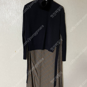 구호 니트 플리츠 스커트 세트