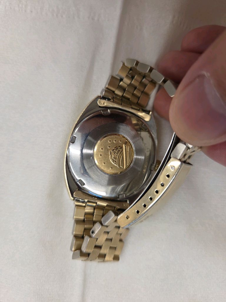 오메가 18K 골드 케이스 시계 오메가 컨스텔레이션 데이트데이 18k Gold Cap 시계