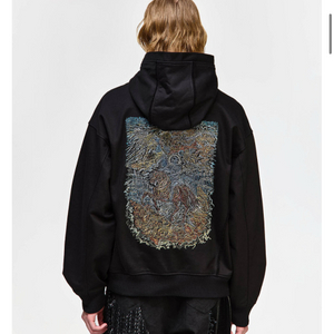 송지오 컬렉션 나이트 엠브로이드 후드티