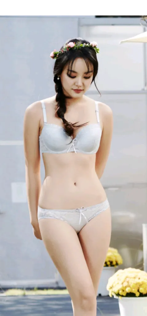 2종*그레이 리본 브래지어 75C~85C 레이스 망사팬티 이미지