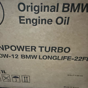 BMW 엔진오일 0W-12 22Fe 한박스