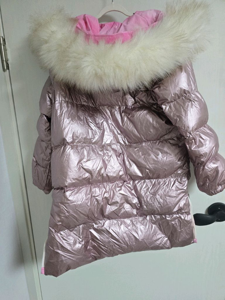 뉴발란스 키즈 핑크 구스 양면 패딩 140 이미지