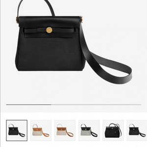 에르메스 미니에르백 누아 금장