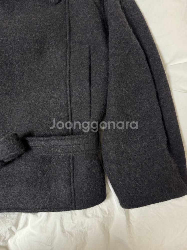 르메르 숏 알파카 배스로브 코트 블랙 32 새상품--3