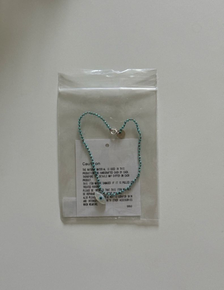 UNDERCOVER 언더커버 터키석,실버 팔찌 8size--1