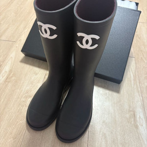 샤넬 CC로고 레인부츠 340, 37