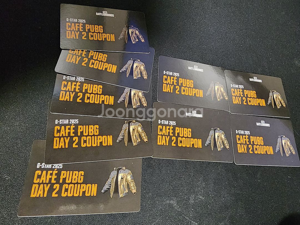 지스타 배그 2일차 의상 쿠폰 (도유 골드 지스카 자켓)day2--1