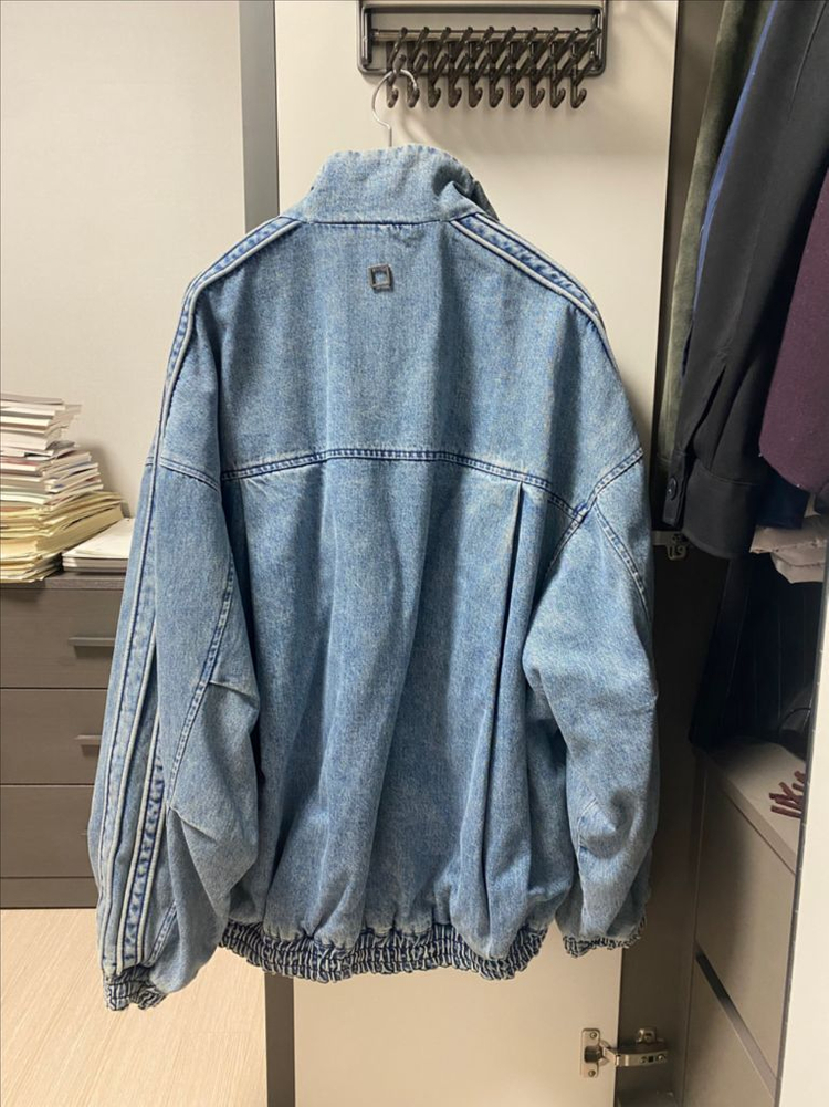 우영미 24FW 데님 트랙수트 자켓 블루 [46] 이미지