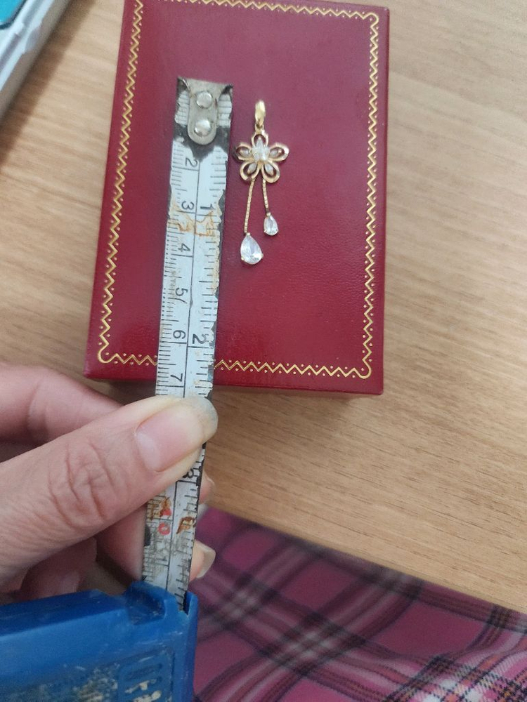 14k 골드 꽃 펜던트 목걸이 이미지