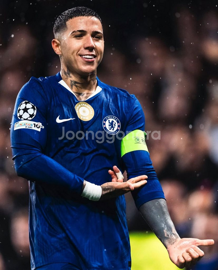 25-26 첼시 홈 엔소 긴팔유니폼 L 어센틱버전--8