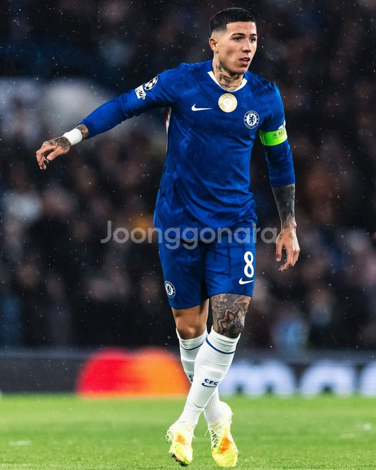 25-26 첼시 홈 엔소 긴팔유니폼 L 어센틱버전--7