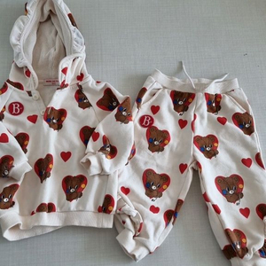 베베드피노 하트바바 프릴세트 100 +새상품바지1개