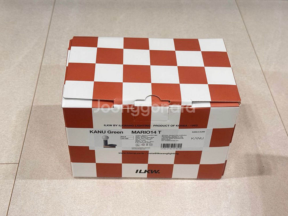 [새상품]카누X일광전구 콜라보 마리오14 테이블 조명_그린 색상--0