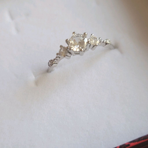 925 은반지 14호 실버 지르콘 큐빅 반지 이미지