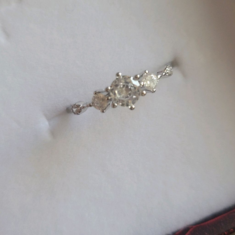 925 은반지 14호 실버 지르콘 큐빅 반지 이미지